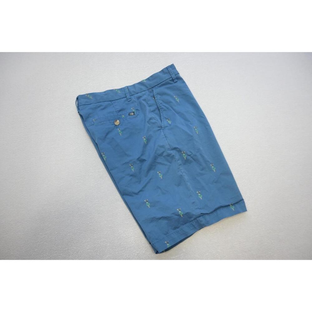 Izod Advantage Stretch Chino Shorts Relaxed Blue Hula Girls 9.5" INS Mens Sz‎ 30